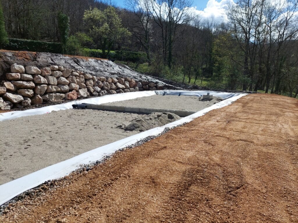station a filtration plantée en cour d exécution