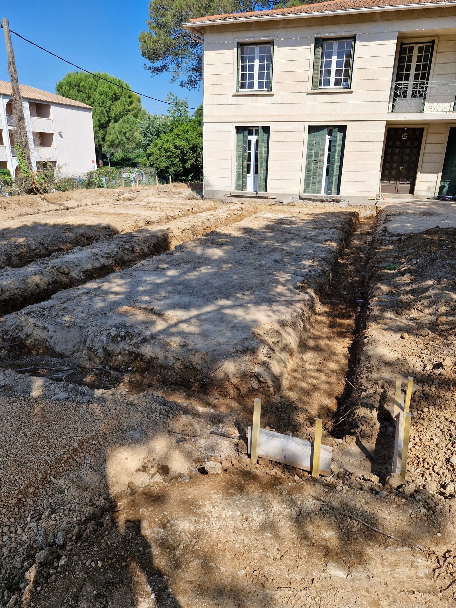 terrassement fondation clinique vétérinaire à Montpellier